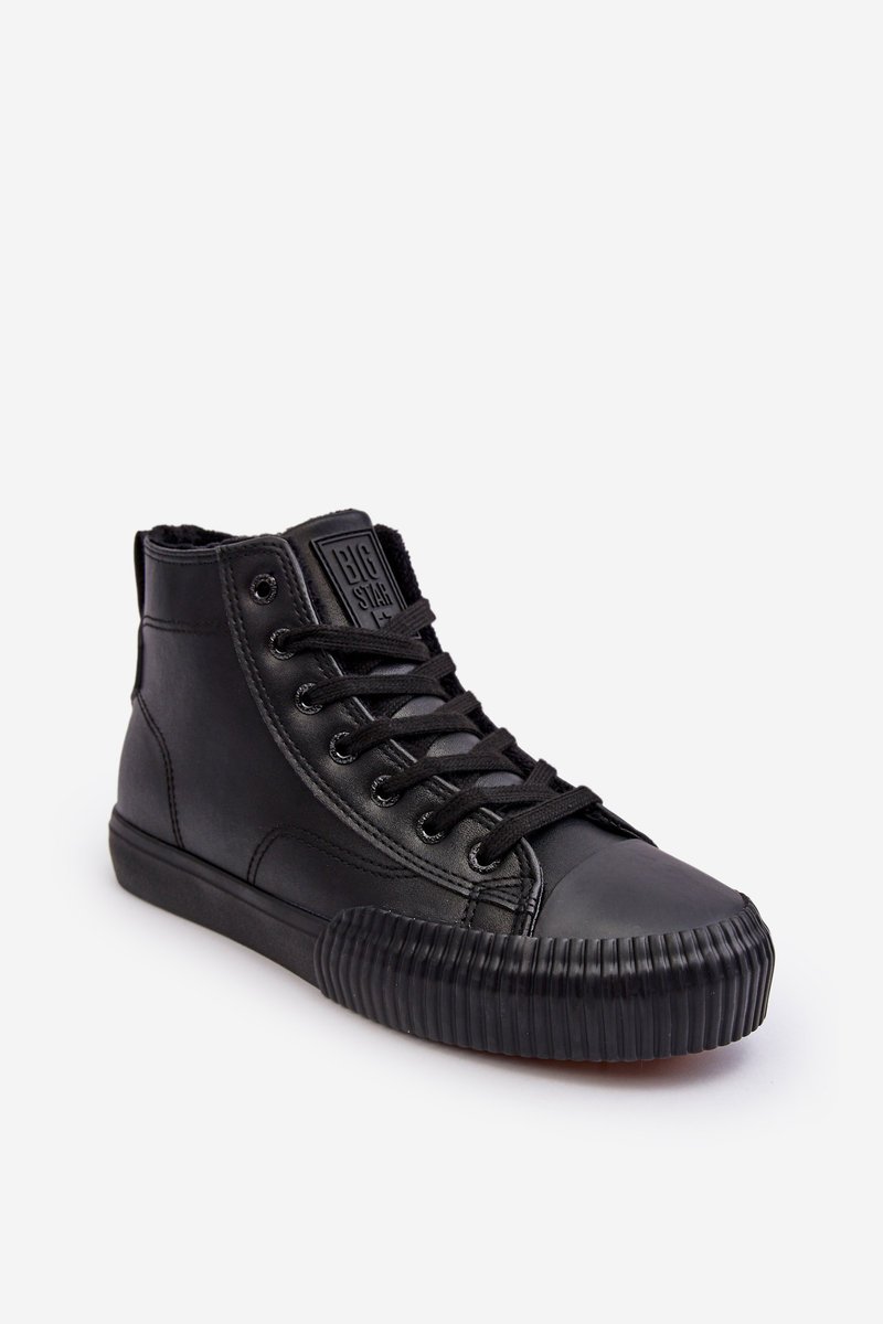 Trampki Damskie Ocieplane Na Suwak Czarne Big Star Mm274020-36