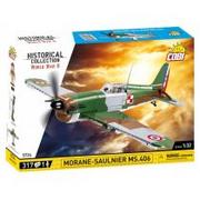 Klocki - Cobi KLOCKI HC WWII 5723 SAMOLOT MORANE-SAULNIER MS.406 317 KL 5724 - miniaturka - grafika 1