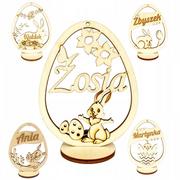 Wielkanoc - Jajko wielkanoc imię logo pisanka grawer zawieszka - miniaturka - grafika 1