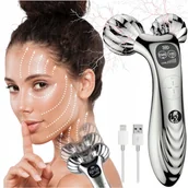 Masażery - Masażer twarzy elektryczny Roller do masażu z EMS i wibracją kulowy lifting - miniaturka - grafika 1