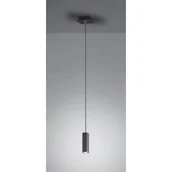 Lampy sufitowe - Trio Leuchten Lampa wisząca Marley, czarna, 1-punktowa - miniaturka - grafika 1