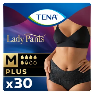 SCA Tena Lady Pants Noir Plus majtki chłonne M 30 sztuk - Pieluchy dla dorosłych - miniaturka - grafika 4