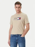 Koszulki męskie - Tommy Hilfiger T-Shirt Brand Love Box MW0MW42366 Beżowy Regular Fit - miniaturka - grafika 1
