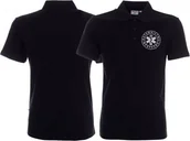 Odzież robocza - Promostars LPP - Koszulka Polo ratownicza czarna męska odblaskowa - nadruk przód - miniaturka - grafika 1