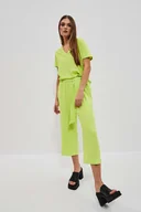 Spodnie damskie - Spodnie z nogawką 7/8-S - miniaturka - grafika 1