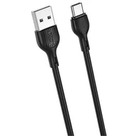 Kable USB - XO Kabel NB200 USB - USB-C 2,0m 2.1A czarny - miniaturka - grafika 1