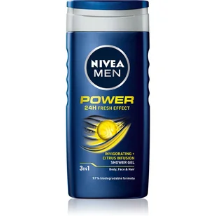 Nivea Żel pod prysznic dla mężczyzn 250 ml Moc Odśwież - Żele pod prysznic dla mężczyzn - miniaturka - grafika 1