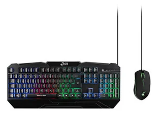 MediaRange MRGS102-UK klawiatura Dołączona myszka Gaming USB QWERTY UK międzynarodowy Czarny MRGS102-UK - Zestawy myszka + klawiatura - miniaturka - grafika 1