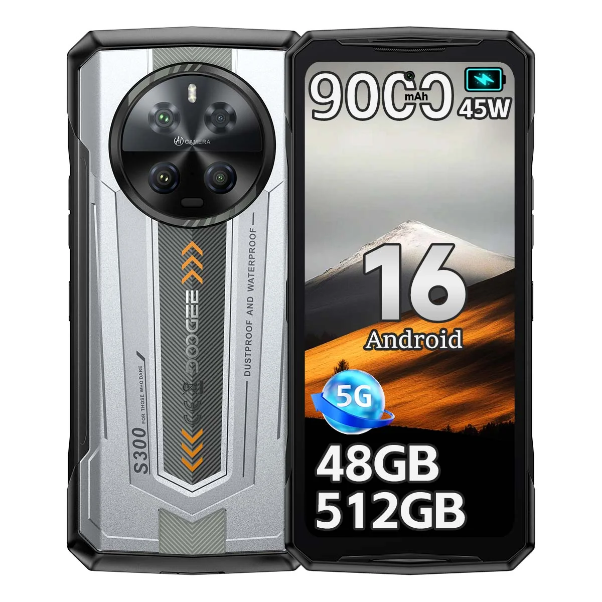 Doogee S300 5G 48GB/512GB Srebrny