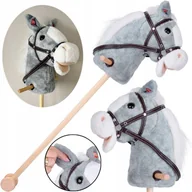 Maskotki i pluszaki - BEMI HOBBY HORSE KOŃ PLUSZOWY NA KIJU DŹWIĘKI GALOPU I RŻENIA RUCHOMY PYSK - miniaturka - grafika 1