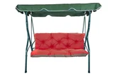 Poduszki ogrodowe - Poduszka na huśtawkę ogrodowa 160x60x50cm, Poduszka na huśtawkę 2-3-osobową Czerwona - miniaturka - grafika 1