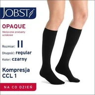Bielizna lecznicza - JOBST Opaque, podkolanówki zamknięte palce, CCL1, czarne, rozmiar II, 1 para - miniaturka - grafika 1