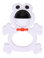 Gryzaki dla dzieci - Mom'sCare Gryzak z grzechotką żabka 400 - miniaturka - grafika 1