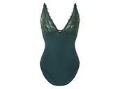 Body - esmara® Body damskie z elegancką koronką (S (36-38), Zielony) - miniaturka - grafika 1