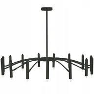 Lampy sufitowe - Lampa Sufitowa Wisząca Czarna Nowoczesna 15x25W G9 - miniaturka - grafika 1