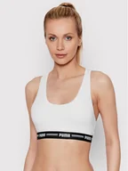 Koszulki i topy damskie - Puma Biustonosz top Racer Back 907862 Biały - miniaturka - grafika 1