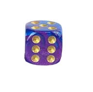 Gry planszowe - Kostka K6 1,6 cm RPG Gwiezdny Medalion Kość Sześciościenna - miniaturka - grafika 1