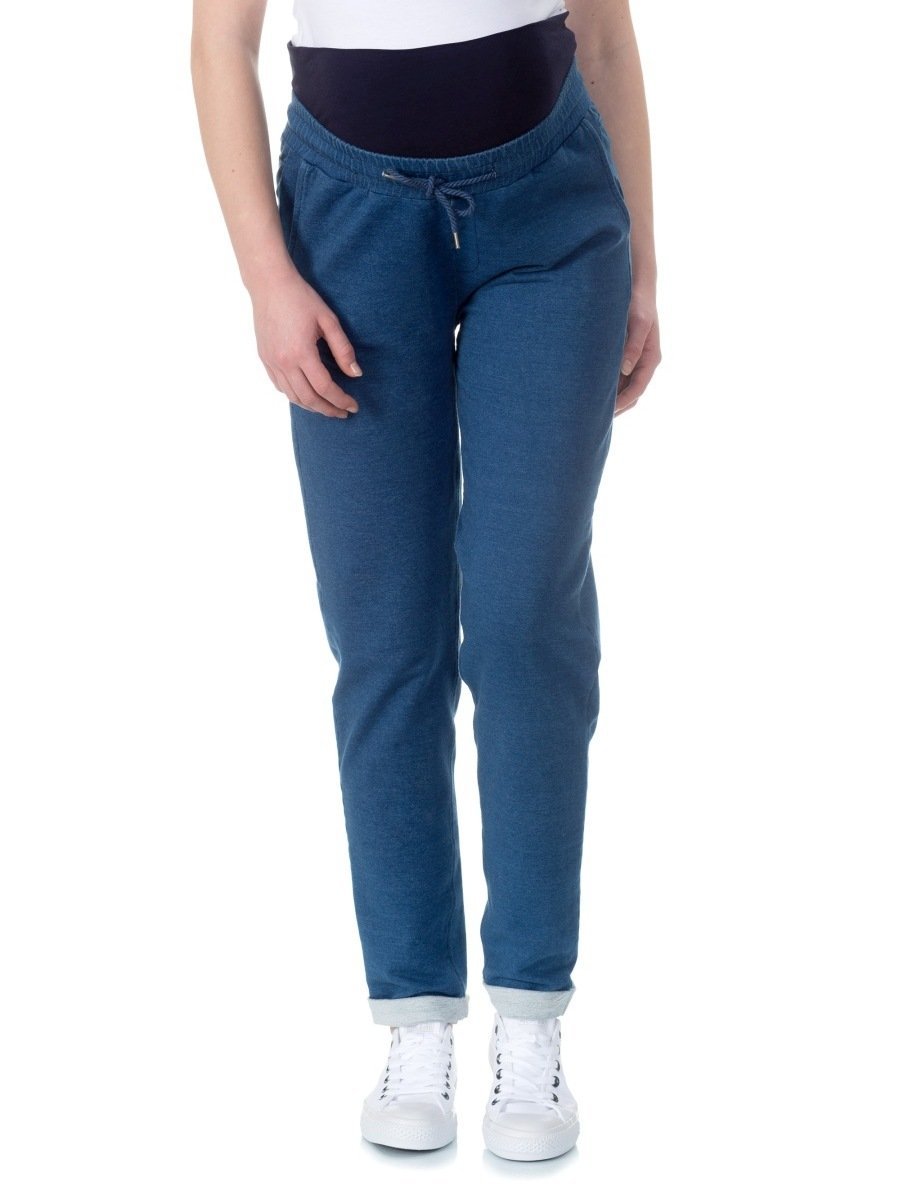 Damskie spodnie dresowe ciążowe niebieskie Bellybutton Maternity, r.M