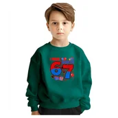 Bluzy dla dziewczynek - BLUZA DZIECIĘCA 67 SIX SEVEN VIRAL 110-116 DLA CHŁOPCA DZIEWCZYNKI - miniaturka - grafika 1