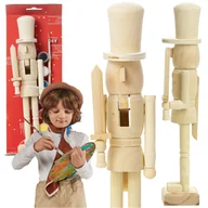 Ozdoby bożonarodzeniowe - Figurka Świąteczna Do Malowania Drewniana 25 Cm Dla Dzieci Boże Narodzenie - miniaturka - grafika 1