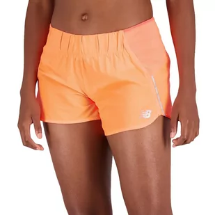 Spodenki New Balance WS21267NDF - pomarańczowe - Spodenki damskie - miniaturka - grafika 1