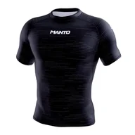 Kimona, stroje i obuwie - Rashguard męska MANTO Overload czarna MNR862 L - miniaturka - grafika 1