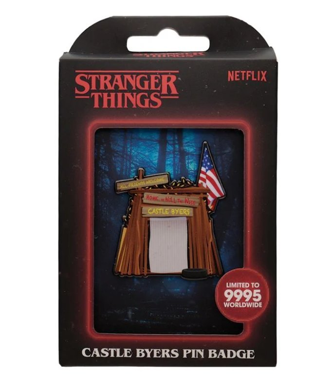 stranger things – castle byers – limitowana edycja przypinki (pin’s badge)