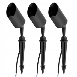 3x Lampa Ogrodowa Zewnętrzna LED Reflektor Wbijany GU10 IP65 z Przewodem - Lampy ogrodowe 3x Lampa Ogrodowa Zewnętrzna LED Reflektor Wbijany GU10 IP65 z Przewodem - Lampy ogrodowe - miniaturka - grafika 1