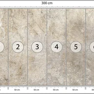 Fototapety - FOTOTAPETA DO SALONU SYPIALNI BEŻOWY BETON ARCHITEKTONICZNY MUR 300x210 - miniaturka - grafika 1