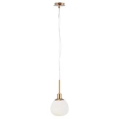 Lampy sufitowe - Maytoni LAMPA wisząca ERICH MOD221-PL-01-G Maytoni szklana OPRAWA zwis kula ball biała MOD221-PL-01-G - miniaturka - grafika 1