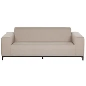 Ławki ogrodowe - Beliani Sofa ogrodowa beżowa z czarnym ROVIGO - miniaturka - grafika 1