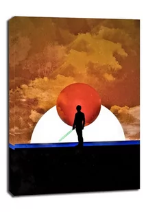 Sol Lunaris - Luke Skywalker, Gwiezdne Wojny Star Wars - obraz na płótnie Wymiar do wyboru: 90x120 cm - Obrazy i zdjęcia na płótnie - miniaturka - grafika 1