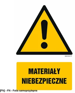 SIGNPROJECT GF042 - Materiały niebezpieczne 700x1050 - Tablice BHP - miniaturka - grafika 1