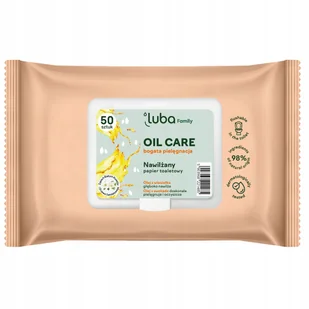 LUBA FAMILY NAWILŻANY PAPIER TOALETOWY OIL CARE 50 SZT NOWOŚĆ - Papier toaletowy - miniaturka - grafika 1