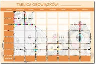 Tablice dla dzieci - Tablica magnetyczna, tablica obowiązków Indianie - miniaturka - grafika 1