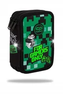 Piórniki - PIÓRNIK TRZYKOMOROWY SZKOLNY Z WYPOSAŻENIEM DLA CHŁOPCA GAME JUMPER 3 - miniaturka - grafika 1