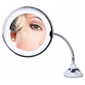 Lusterka do makijażu - Lusterko Kosmetyczne Oświetlenie Led Podświetlane Z Przyssawką Do Makijażu - miniaturka - grafika 1