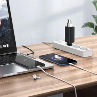 Ładowarka sieciowa z funkcją Power Delivery i Quick Charge 65W czarna - Ładowarki do telefonów - miniaturka - grafika 5