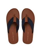 Klapki i japonki męskie - Tommy Hilfiger Japonki Jacquard Logo FM0FM05808 Granatowy - miniaturka - grafika 1