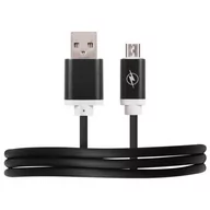 Kable USB - Arkas KABEL USB-MICRO USB 1M Czarny - miniaturka - grafika 1