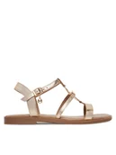 Sandały damskie - MEXX Sandały MX/023C-EST Złoty - miniaturka - grafika 1