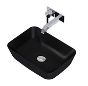 Umywalki - Elita 145058 UMYWALKA RENI 46x33 BLAT CERAM BLACK - miniaturka - grafika 1