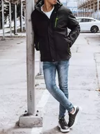 Kurtki męskie - Kurtka męska zimowa czarna Dstreet TX4240-M - miniaturka - grafika 1
