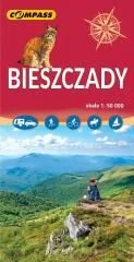 Mapa turystyczna - Bieszczady 1:50 000 - książka - Obcojęzyczne przewodniki, mapy i atlasy - miniaturka - grafika 1
