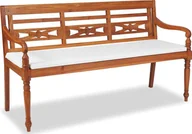 Ławki ogrodowe - Elior Drewniana ławka ogrodowa Nimrod - brązowa - miniaturka - grafika 1