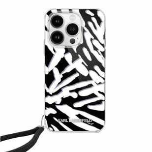 Karl Lagerfeld KLHCP15SHZBPKCCK iPhone 15 / 14 / 13 6.1" czarny/black hardcase IML Zebra Pattern & Cord - Etui i futerały do telefonów Karl Lagerfeld KLHCP15SHZBPKCCK iPhone 15 / 14 / 13 6.1" czarny/black hardcase IML Zebra Pattern & Cord - Etui i futerały do telefonów - miniaturka - grafika 1