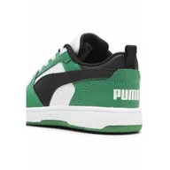 Buty dla dziewczynek - Dziecięce sneakersy Rebound V6 Lo PUMA White Black Archive Green - miniaturka - grafika 1
