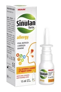 WALMARK Sinulan Forte Allergy spray do nosa 15 ml - Leki na alergię - miniaturka - grafika 1