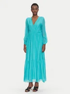 Sukienki - Dixie Sukienka letnia A207W050 Turkusowy Regular Fit - miniaturka - grafika 1