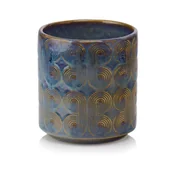 Donice - Osłonka niebieska szara cieniowana vintage 13,5 cm - miniaturka - grafika 1